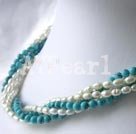 pearl turquoise necklace