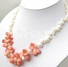 Discount pearl coral necklace