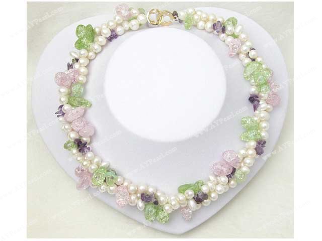 collier en cristal de perle