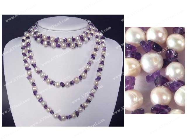 pearl amethyst necklace