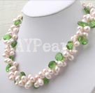 Wholesale pearl crystal necklace