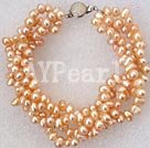 pink pearl bracelet