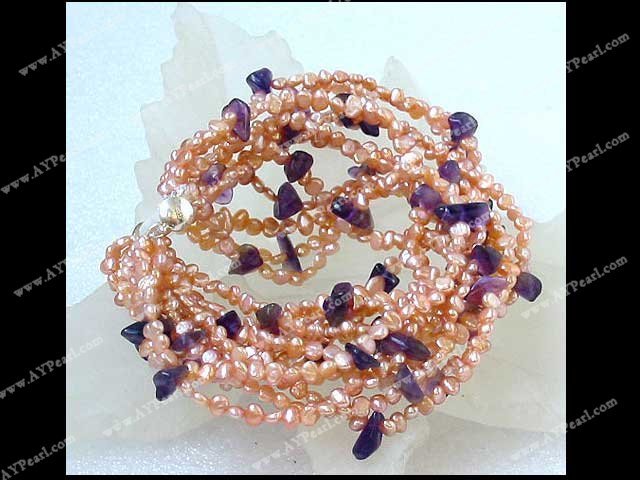 pink pearl bracelet