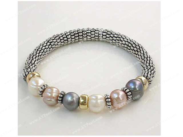 pearl alloy bracelet