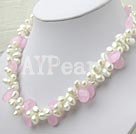 pearl crystal necklace