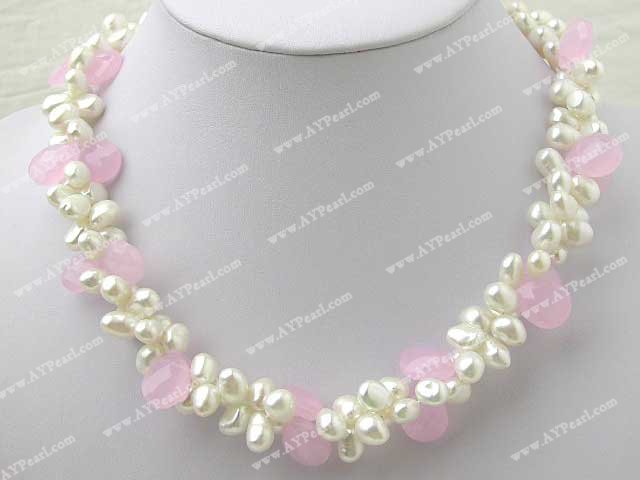 pearl crystal necklace