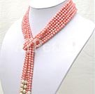 coral pearl necklace