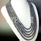 collier de perles noires