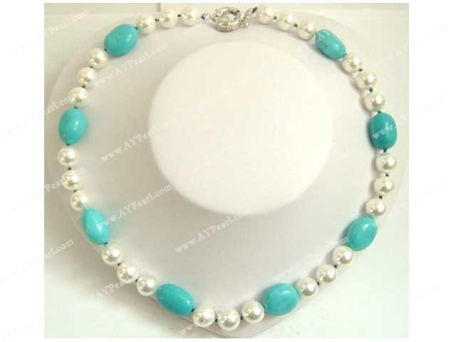 pearl turquoise necklace