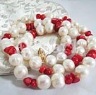 Wholesale coral pearl necklace