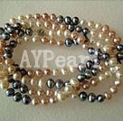 3-color pearl necklace