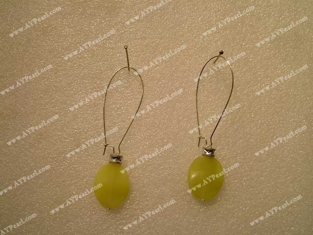 lemon jade earring