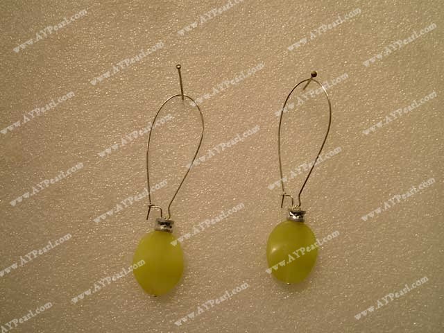 boucle d'oreille de jade de citron