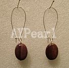 Wholesale egg-yellow stone earring