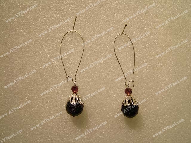 blue stone earring