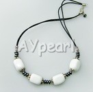 Wholesale porcelain stone necklace