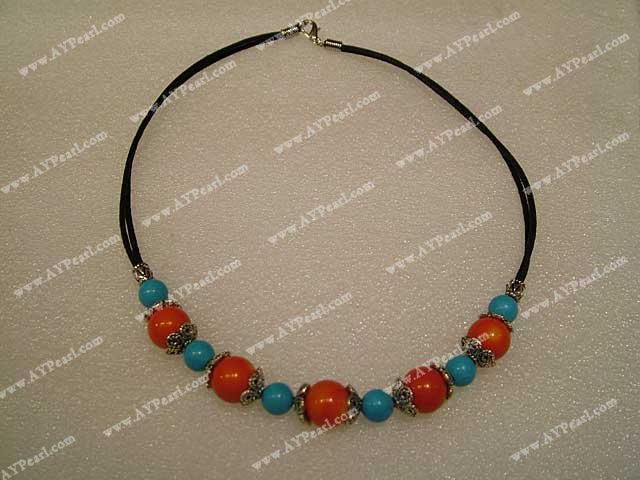 Wholesale Coral Jewelry-coral turquoise necklace