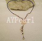 rose quartz necklace