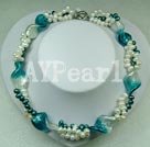 Wholesale pearl colored glaze necklace