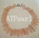 Wholesale rose quartz necklace