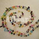 multicolor pearl necklace