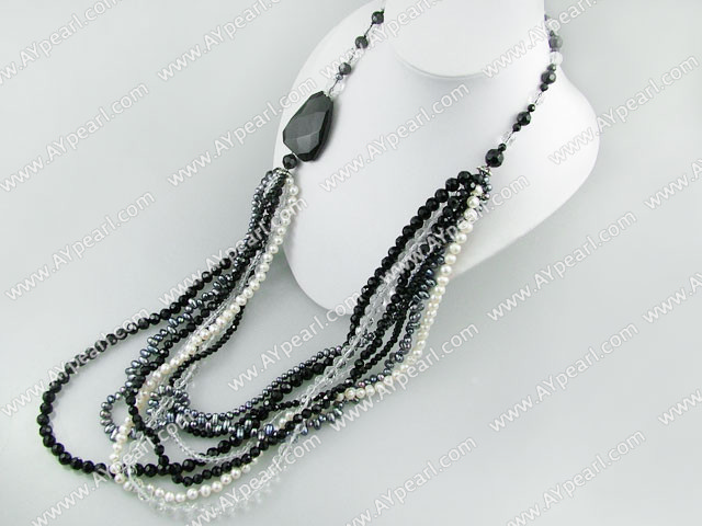 crystal pearl necklace