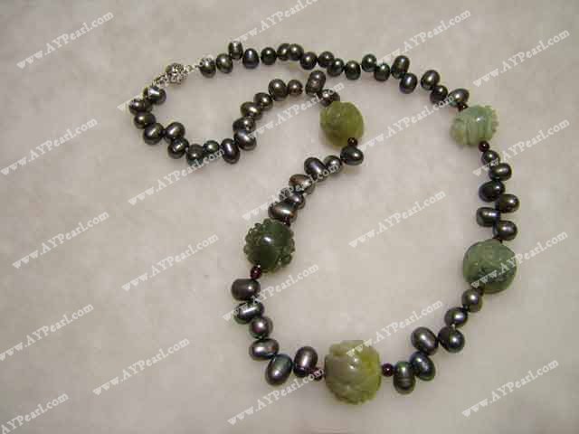 pearl jade necklace