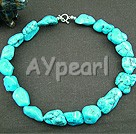 Wholesale blue turquoise necklace