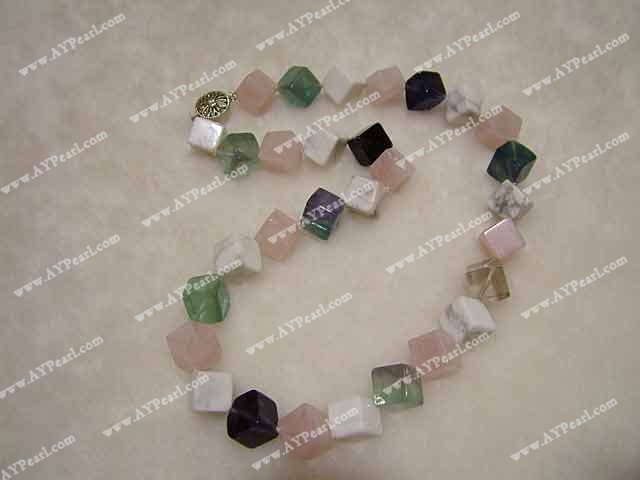 various stones necklace