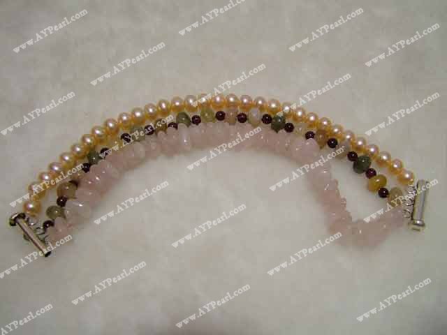 Perle Edelstein Armband