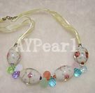 Wholesale Other Jewelry-colored glaze crystal necklace
