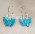 buttfly-shaped turquoise earring