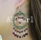 Wholesale earring-garnet earring