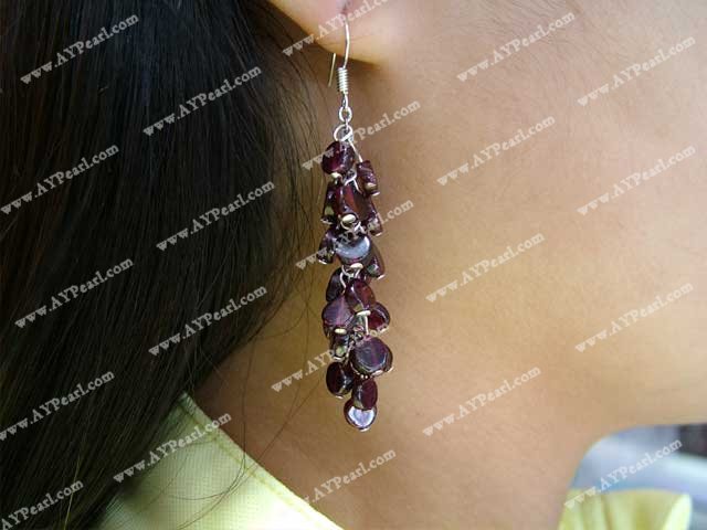 garnet earring