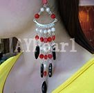 Wholesale Gemstone Earrings-coral pearl agate earring