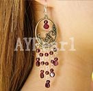 Wholesale Gemstone Earrings-garnet earring