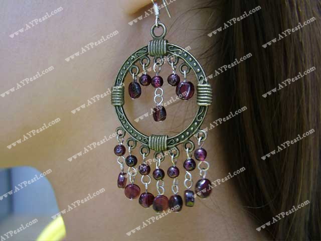 garnet earring