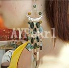 Wholesale Gemstone Earrings-indian agate shell earring
