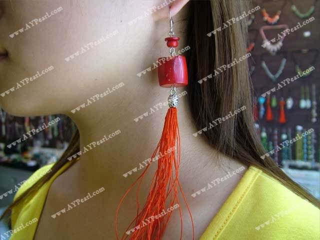 boucle d'oreille de corail