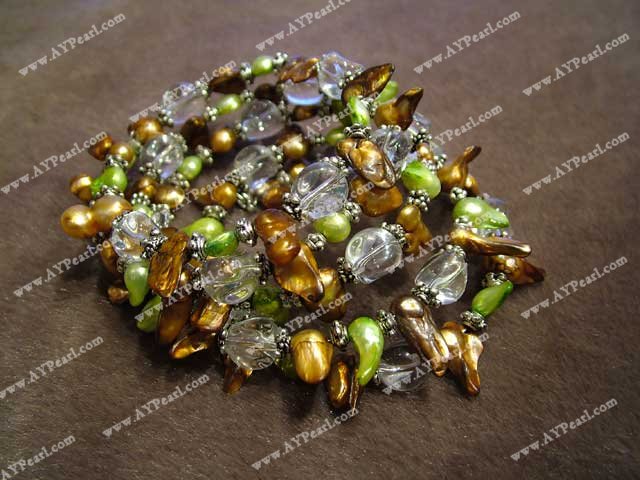 pearl crystal bracelet