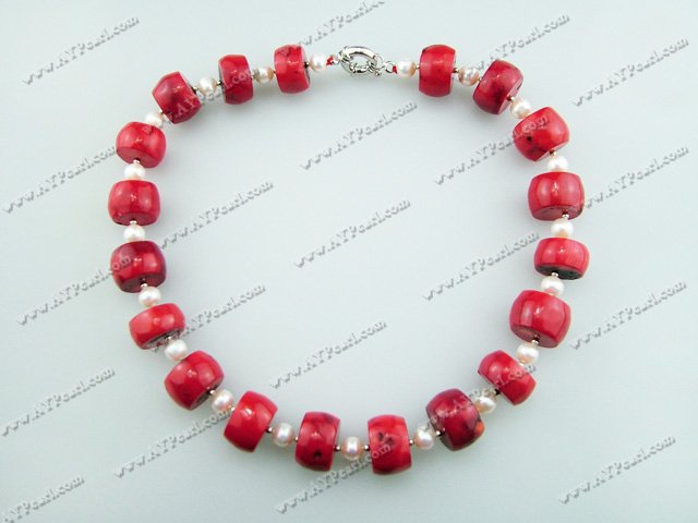 Wholesale Coral Jewelry-coral pearl necklace
