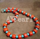 coral turquoise necklace