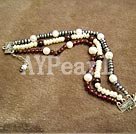 pearl garnet bracelet