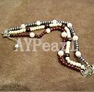 Wholesale pearl garnet bracelet