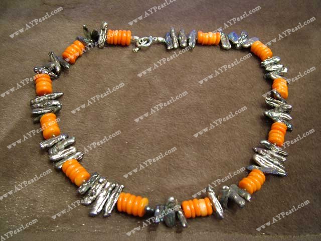 Wholesale Coral Jewelry-coral pearl necklace