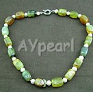 Wholesale new jade pearl neckalce