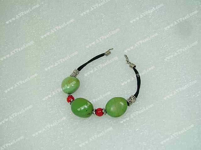 turkos korall armband