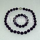 amethyst necklace/bracelet set