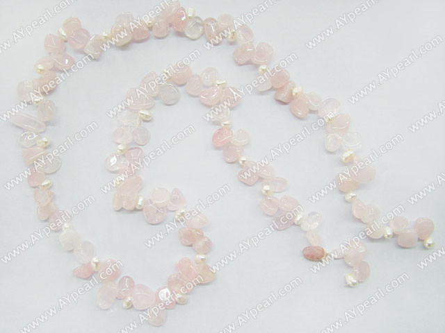 rose quartz necklace