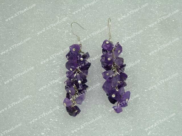 amethyst earring